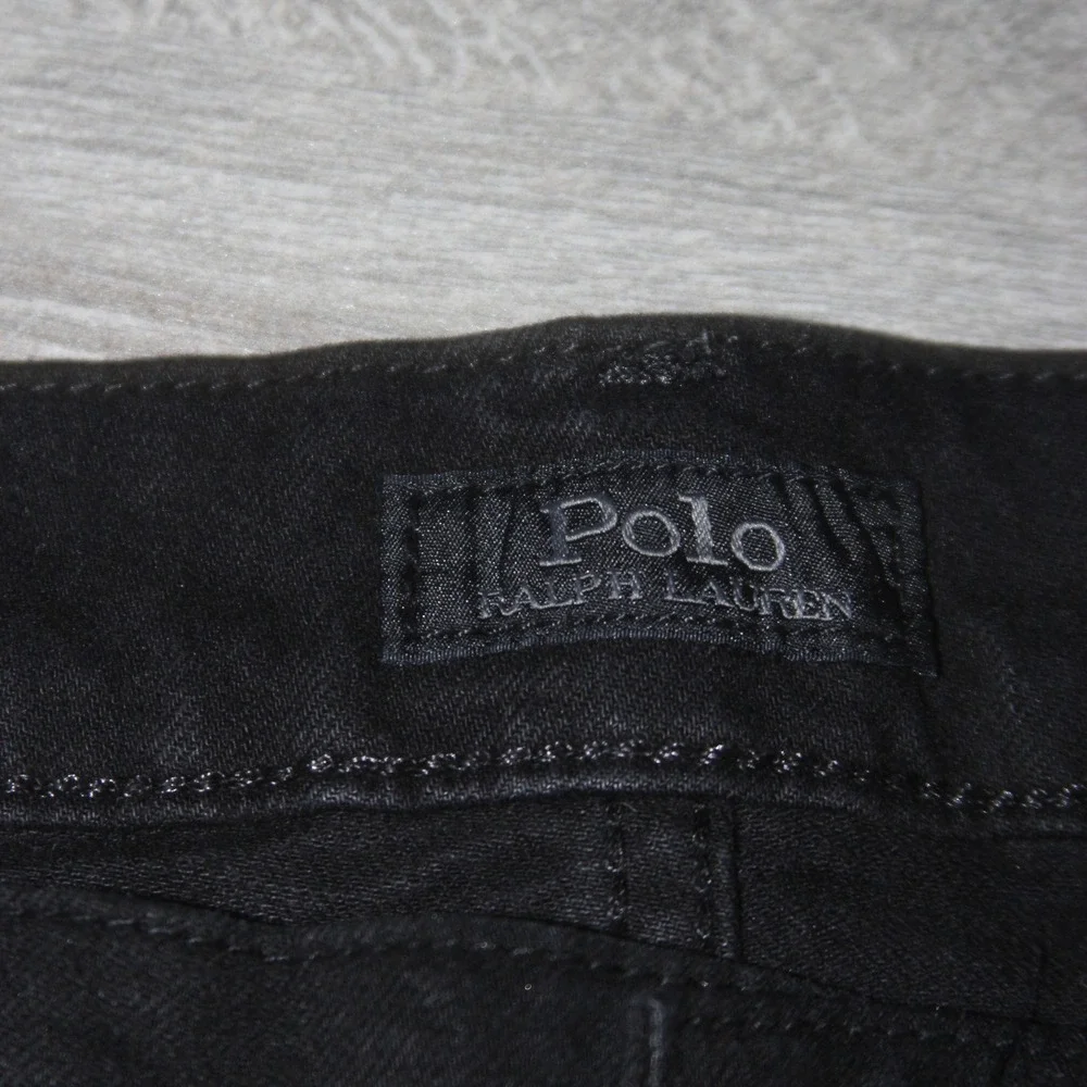 Polo Ralph Lauren Shorts Mens‎ 46 Black Cotton Blend Stretch Chino Casual Luxury